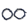 Natural Lapis Lazuli Chip Beaded Stretch Bracelet G-H294-01B-03A-1