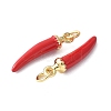 Brass Enamel Pendants KK-A252-13D-G-2
