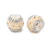 Bling Resin Rhinestone Flower Beads OACR-D310-01P-C-1