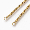 Ion Plating(IP) Adjustable 304 Stainless Steel Slider Bracelets Making X-STAS-T050-030G-4