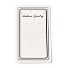 Rectangle Paper One Pair Earring Display Cards with Hanging Hole CDIS-C005-01-1