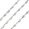 304 Stainless Steel Cuboid Link Chains CHS-G050-02P-1