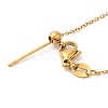 304 Stainless Steel Cable Chain Necklace for Women NJEW-G104-04G-3
