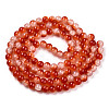 Crackle Baking Paint Imitation Jade Glass Beads Strands DGLA-T003-10mm-10-3