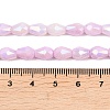 Anti-Tarnish Electroplate Glass Beads Strands GLAA-T025-13A-05-3