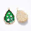 Brass Enamel Pendants KK-T049-053G-02-NF-2