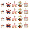 30Pcs 5 Styles Circus Theme Alloy Enamel Pendants ENAM-CJ0004-78-1