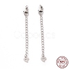 925 Sterling Silver Chain Extenders STER-D036-37AS-3