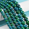 Synthetic Chrysocolla Beads Strands G-L529-B01-8mm-7