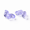 Transparent Spray Painted Glass Beads GLAA-S190-018A-06-3