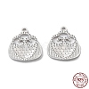 Rhodium Plated 925 Sterling Silver Charms STER-C003-15P-1