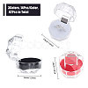 42Pcs 3 Colors Octagon Transparent Plastic Ring Boxes CON-CA0001-022-2