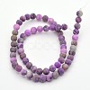 Natural & Dyed Gemstone Round Beads Strands X-G-D661-8mm-1-2