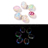 Handmade Luminous Polymer Clay Rhinestone Beads CLAY-H003-05-1