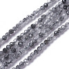 Natural Black Rutilated Quartz Beads Strands G-F596-25A-3mm-1
