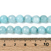 Dyed Natural White Jade Beads Strands G-T139-8mm-60-14-5