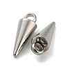 Non-Tarnish Rack Plating 201 Stainless Steel Charms STAS-S119-110P-2