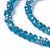 Electroplate Glass Beads Strands X-EGLA-R048-2mm-17-4