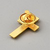 Cross Alloy Pin Brooches LS-AJEW-WH0695-004A-G-2