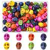 80Pcs 8 Colors Synthetic Turquoise Beads TURQ-FS0001-08-1