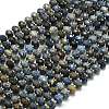 Natural Dumortierite Beads Strands G-P573-A47-01-2