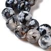 Dyed & Heated Natural Fire Crackle Agate Beads Strands G-P539-B01-14-4