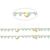 Handmade Glass Beaded Chains CHC-I038-14G-01-2
