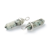 Natural Sesame Jasper Pointed Pendants X-G-M378-01P-A11-3
