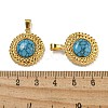 Synthetic Turquoise Pendants STAS-U024-15G-02-3