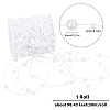 1 Roll Plastic Round Beaded Link Chains DIY-SC0024-96B-2