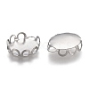 Tarnish Resistant 304 Stainless Steel Cabochon Settings STAS-P249-13B-P-2