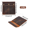 Square Portable Leather Single Watch Pouch Storage Bags ABAG-WH0047-09-2