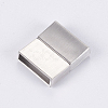 Tarnish Resistant 304 Stainless Steel Magnetic Clasps with Glue-in Ends X-STAS-G163-60P-2