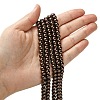 Eco-Friendly Dyed Glass Pearl Round Bead Strands HY-A008-6mm-RB039-4