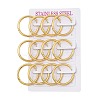 PVD Vacuum Plating 304 Stainless Steel Huggie Hoop Earrings for Women EJEW-F280-07H-G-4