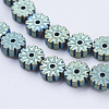 Electroplate Non-magnetic Synthetic Hematite Beads Strands G-J383-6x2mm-A04-F-2