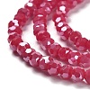 Electroplate Opaque Glass Beads Strands EGLA-A035-P4mm-A16-3