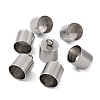 Tarnish Resistant Smooth Surface 201 Stainless Steel Cord Ends X-STAS-R063-97-2