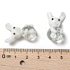 Handmade Bunny Lampwork Beads LAMP-P051-J01-3