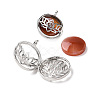 Natural Carnelian Locket Pendants G-G982-01P-18-3