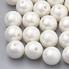 Spray Painted Style Acrylic Beads MACR-T010-8mm-2