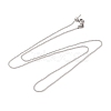 304 Stainless Steel Ball Chain Necklaces STAS-M065-19P-1