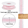 10 Yards Polyester Pleated Lace Trim OCOR-WH0080-93C-2