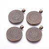 Alloy Pendant Cabochon Settings PALLOY-A13349-R-NR-2