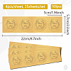 Plastic Self Adhesive Gold Foil Embossed Stickers DIY-WH0575-068-2