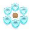 Transparent Acrylic Pendants TACR-T024-03B-946-3