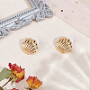 1 Pair Vintage Brass Stud Earrings EJEW-AN0004-55-7