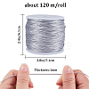 1 Roll Round Polyester Elastic Cord EW-GF0001-03A-2