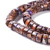 Assembled Synthetic Bronzite and Imperial Jasper Beads Strands G-I318-03A-3