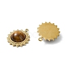 Natural Tiger Eye Pendants STAS-L080-009G-06-2